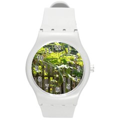 Bitter Melon Round Plastic Sport Watch (m) by artworkshop