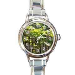 Bitter Melon Round Italian Charm Watch by artworkshop