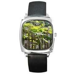 Bitter Melon Square Metal Watch by artworkshop