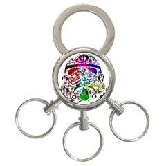 Abstrak 3-ring Key Chain by nate14shop