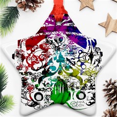 Abstrak Star Ornament (two Sides) by nate14shop