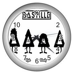 Bastille Wall Clock (silver) by nate14shop