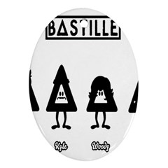 Bastille Oval Ornament (two Sides)