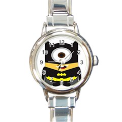 Batman Round Italian Charm Watch by nate14shop