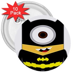 Batman 3  Buttons (10 Pack)  by nate14shop