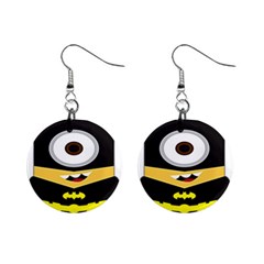 Batman Mini Button Earrings by nate14shop