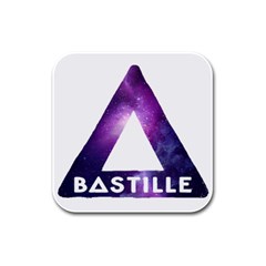 Bastille Galaksi Rubber Square Coaster (4 Pack) by nate14shop