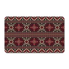 Ukrainian-folk-seamless-pattern-ornament Magnet (rectangular) by Wegoenart