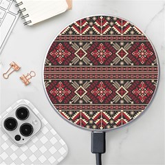 Ukrainian-folk-seamless-pattern-ornament Wireless Charger by Wegoenart