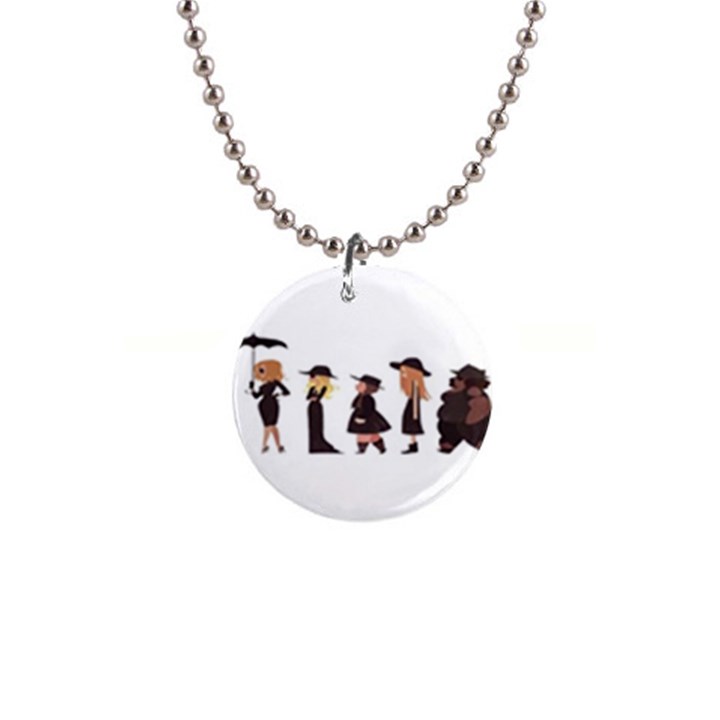 American Horror Story Cartoon 1  Button Necklace