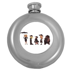 American Horror Story Cartoon Round Hip Flask (5 Oz) by nate14shop