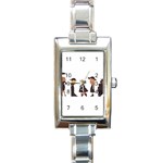 American Horror Story Cartoon Rectangle Italian Charm Watch Front