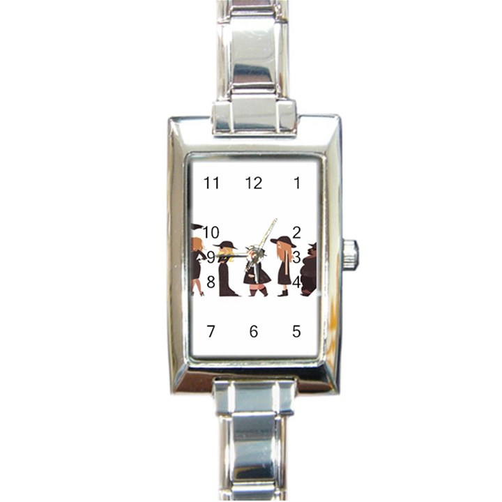 American Horror Story Cartoon Rectangle Italian Charm Watch