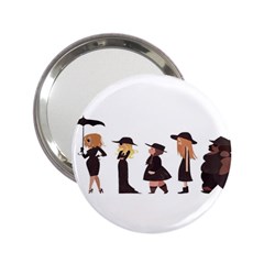 American Horror Story Cartoon 2 25  Handbag Mirrors by nate14shop