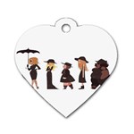 American Horror Story Cartoon Dog Tag Heart (One Side) Front