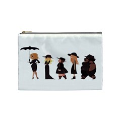 American Horror Story Cartoon Cosmetic Bag (medium) by nate14shop