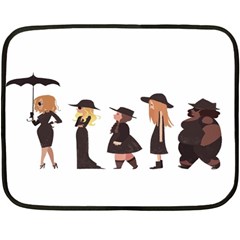 American Horror Story Cartoon Double Sided Fleece Blanket (mini)  by nate14shop