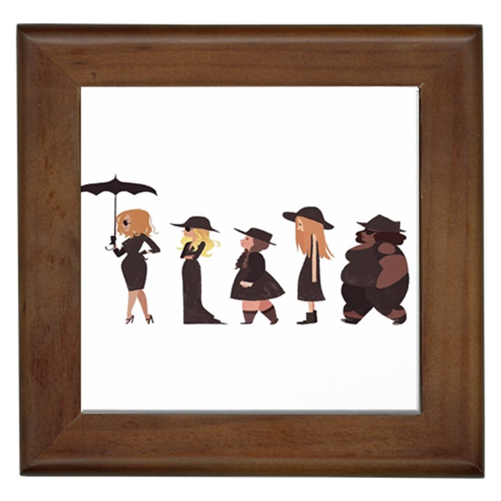 American Horror Story Cartoon Framed Tile