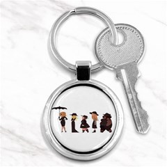 American Horror Story Cartoon Key Chain (round) by nate14shop