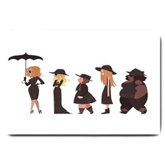 American Horror Story Cartoon Large Doormat  by nate14shop