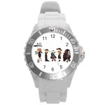 American Horror Story Cartoon Round Plastic Sport Watch (L) Front