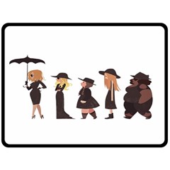 American Horror Story Cartoon Double Sided Fleece Blanket (large)  by nate14shop