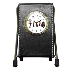 American Horror Story Cartoon Pen Holder Desk Clock by nate14shop