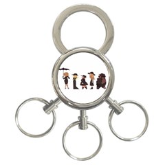 American Horror Story Cartoon 3-ring Key Chain by nate14shop