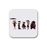 American Horror Story Cartoon Rubber Coaster (Square) Front