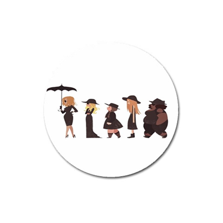 American Horror Story Cartoon Magnet 3  (Round)