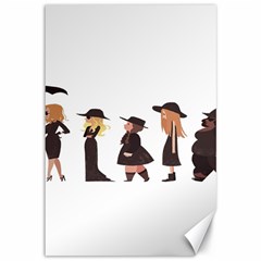 American Horror Story Cartoon Canvas 12  X 18  by nate14shop