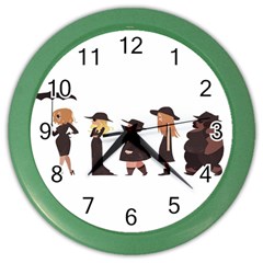 American Horror Story Cartoon Color Wall Clock by nate14shop