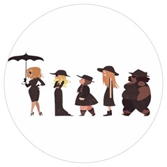 American Horror Story Cartoon Round Trivet