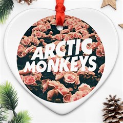 Arctic Monkeys Colorful Ornament (heart) by nate14shop