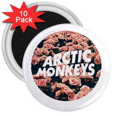 Arctic Monkeys Colorful 3  Magnets (10 Pack)  by nate14shop