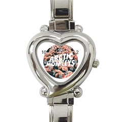 Arctic Monkeys Colorful Heart Italian Charm Watch by nate14shop