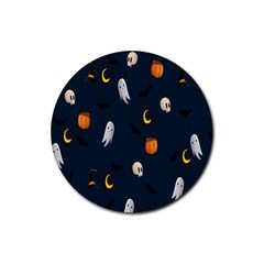 Halloween Rubber Round Coaster (4 Pack)