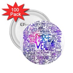 Piere Veil 2 25  Buttons (100 Pack)  by nate14shop