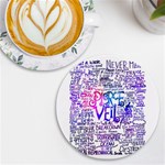 Piere Veil UV Print Round Tile Coaster Front