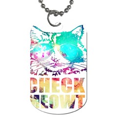 Check Meowt Dog Tag (one Side) by nate14shop