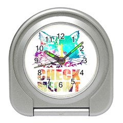 Check Meowt Travel Alarm Clock by nate14shop