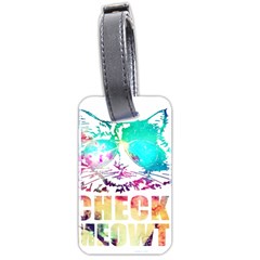 Check Meowt Luggage Tag (two Sides) by nate14shop