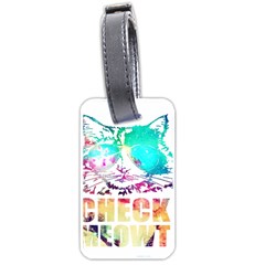 Check Meowt Luggage Tag (one Side) by nate14shop