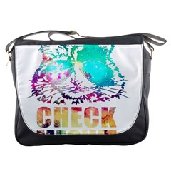 Check Meowt Messenger Bag