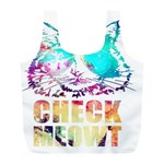 Check Meowt Full Print Recycle Bag (L) Front