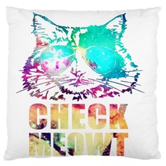 Check Meowt Large Cushion Case (one Side) by nate14shop