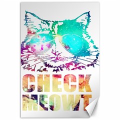 Check Meowt Canvas 12  X 18  by nate14shop