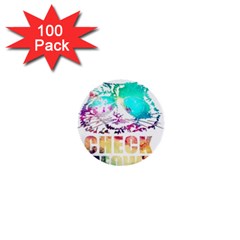 Check Meowt 1  Mini Buttons (100 Pack)  by nate14shop