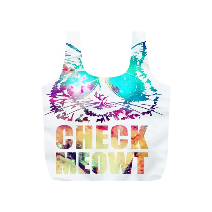 Check Meowt Full Print Recycle Bag (S)