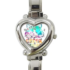 Check Meowt Heart Italian Charm Watch by nate14shop